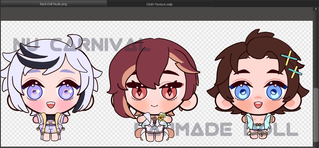 NPencily's tweet photo. When I wanted to make my favorite Nu carnival boys. I made my doll designs. 💖
#NUcarnival #ぬカニ_FA https://t.co/hHcfcyWYuR