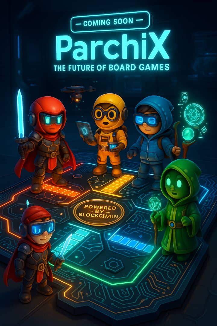 ¡Algo grande está en camino!
Prepárate para descubrir una nueva forma de jugar, competir y ganar.
#ParchiX #GamingRevolution #CriptoJuegos

Something big is coming!
Get ready to discover a new way to play, compete, and earn.
#ParchiX #GamingRevolution #CryptoGames