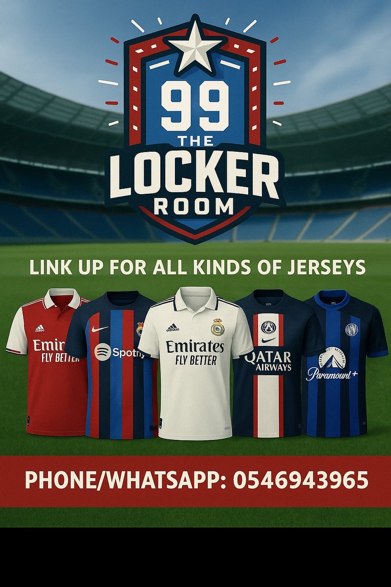 RichmondNAsante's tweet image. Connect with us for your quality club and country jersey. 
#Level100 Charlotte Osei, Sarkodie, Trent Arnold, Shatta Wale, Medikal, Black Sherrif.
