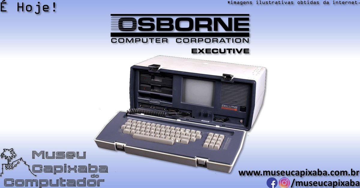 museucapixaba's tweet photo. É hoje! O microcomputador Osborne Executive de 1983.

+em https://t.co/HCbfE7HdZC

#MuseuCapixaba #mcc #éhoje #museu #AdamOsborne #Osborne1 #OsborneComputer #OsborneExecutive #Zilog #Z80 #CBASIC #CPM #Kaypro #MailMerge #PearlSoft #SuperCalc #UCSDpSystem #WordStar https://t.co/dFCg1oQkr3