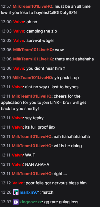 valvn and switch very upset their idol lost a $13 no creds back prize claim to BaynesSZN someone tell these LINK= detris they suck only good players they ever had were Coyle Kenny Louie and Slaavz. thank you for coming to my ted talk