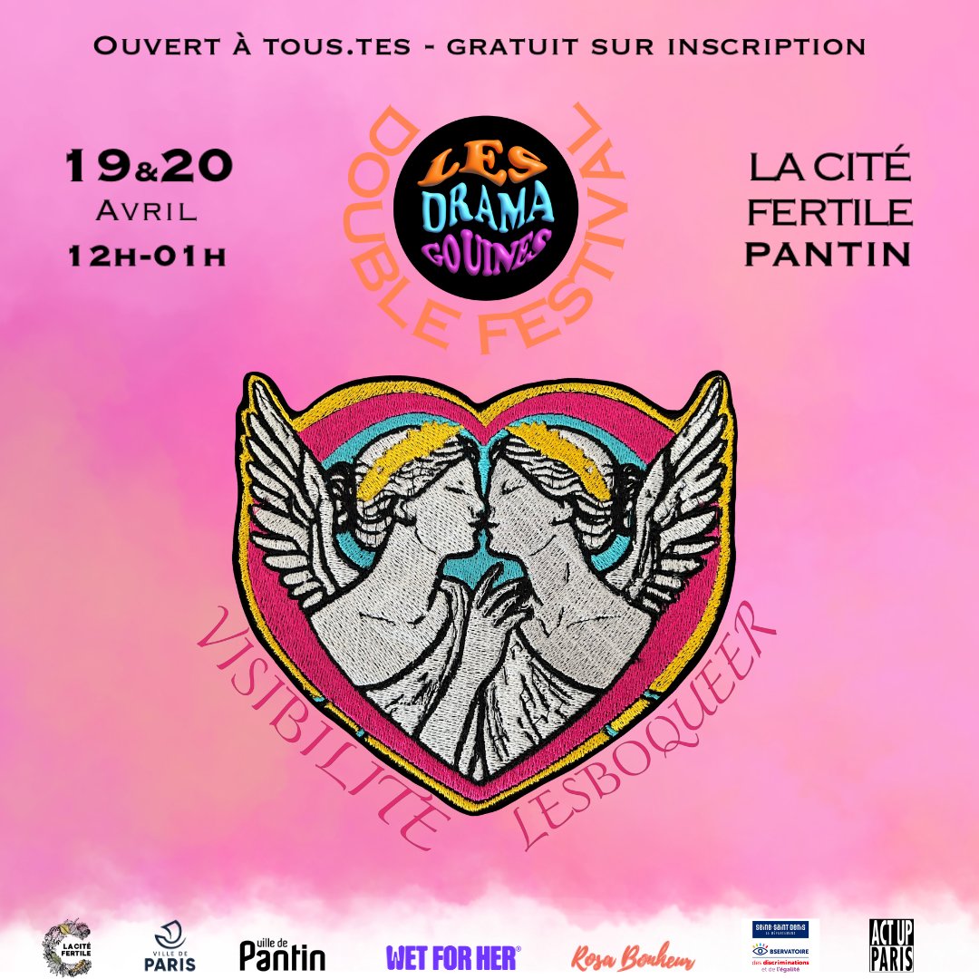 Ce weekend au festival #Dramagouines à Pantin à la cité fertile.
Il est ouvert de 12H-01H, nous y serons présents la journée du 19 avril 2025.
Lien pour s’inscrire à notre atelier (à partir d'un euro symbolique) :
helloasso.com/.../evene.../c…
Avec <a href="/SexualitesSante/">Sexualités Info Santé</a> et @leia_est_la