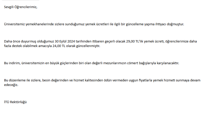 nousrax1's tweet photo. rektörlük bile bu indirimlerin en büyük etkeninin "mezunların cömert bağışlarıyla" sağlandığını söylemişti. masal anlatmayın :) https://t.co/Bh8WNE1EYF