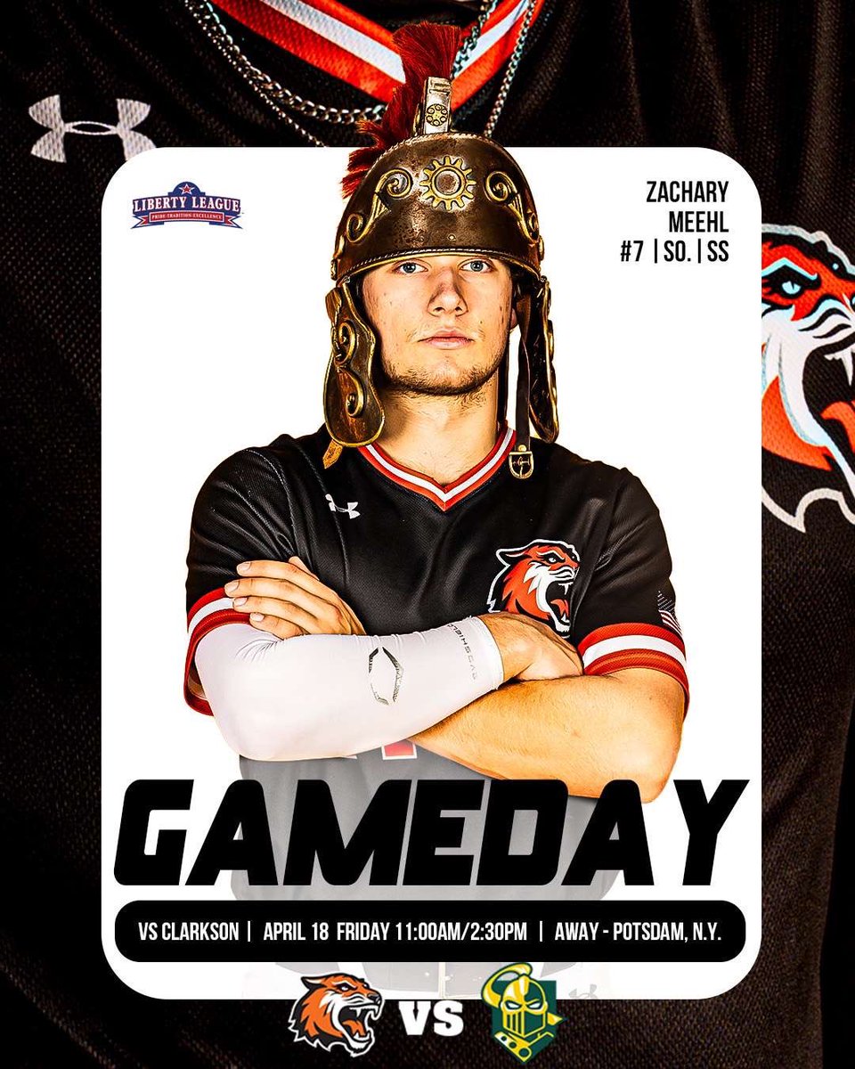 Tigers wrap up the season series with a doubleheader against Clarkson! Go Tigers! #RollTech