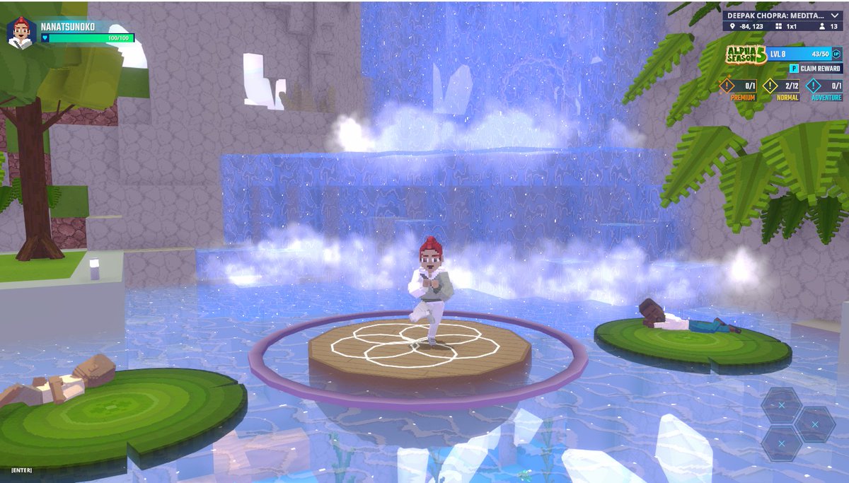 Free meditation classes in <a href="/TheSandboxGame/">The Sandbox</a> ✌ tsbga.me/TheSandbox #AlphaSeason5