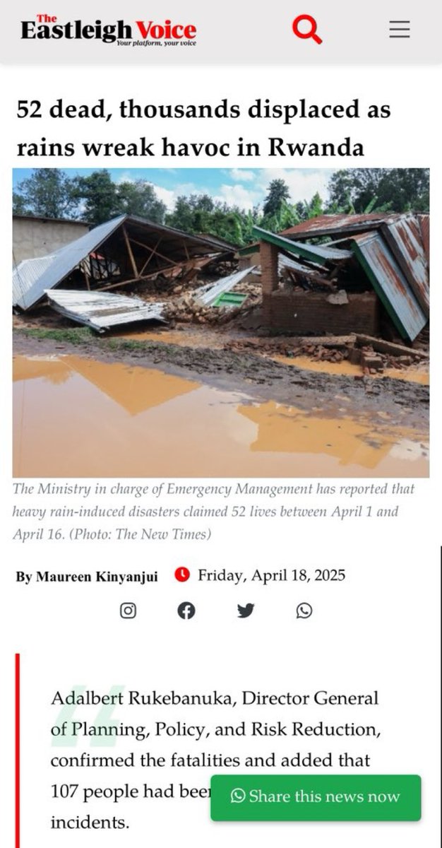 Paul Kagame will never send a heartfelt message to these 52 families that have lost their loved ones but he will post Arsenal 

This clown is not normal at all