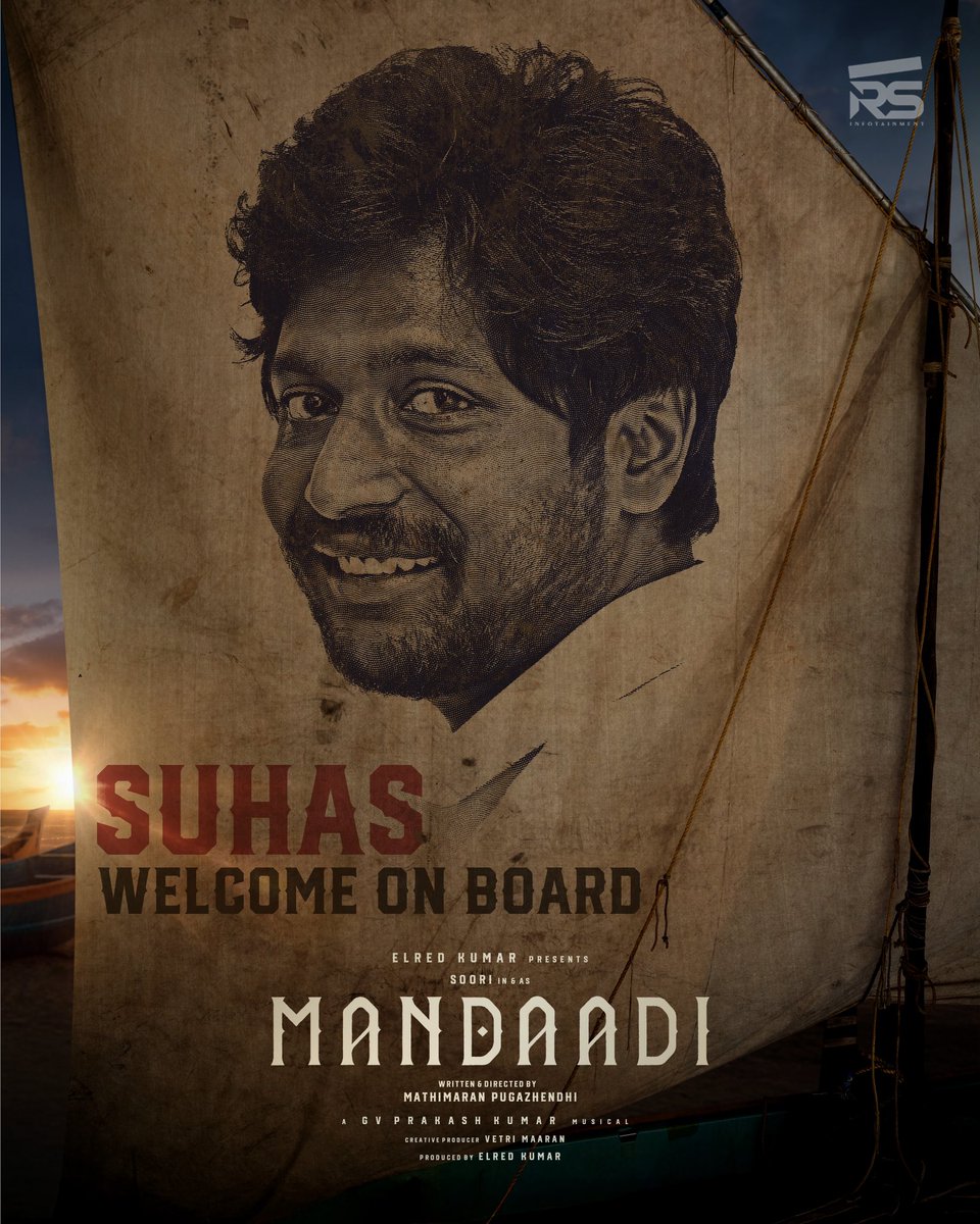 Red (@elredkumar) on Twitter photo Welcoming Welcoming <a href="/ActorSuhas/">Suhas πΈ</a> Kollywood through #Mandaadi β΅β a performer whose craft speaks for itself π₯
Directed by <a href="/MathiMaaran/">Mathimaran Pugazhendhi</a>
Music by <a href="/gvprakash/">G.V.Prakash Kumar</a>
Creative Producer β #Vetrimaaran
First look from Tomorrow β€οΈβπ₯
#Mandaadi #MandaadiTitleLook
<a href="/sooriofficial/">Actor Soori</a> <a href="/elredkumar/">Red</a> Welcoming Welcoming <a href="/ActorSuhas/">Suhas πΈ</a> Kollywood through #Mandaadi β΅β a performer whose craft speaks for itself π₯
Directed by <a href="/MathiMaaran/">Mathimaran Pugazhendhi</a>
Music by <a href="/gvprakash/">G.V.Prakash Kumar</a>
Creative Producer β #Vetrimaaran
First look from Tomorrow β€οΈβπ₯
#Mandaadi #MandaadiTitleLook
<a href="/sooriofficial/">Actor Soori</a> <a href="/elredkumar/">Red</a>