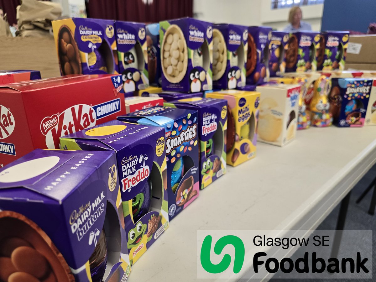 Glasgow SE Foodbank (@glasgowsefbank) on Twitter photo We want to thank everyone who has donated Easter Eggs to us over the past few weeks, including @NewlandsLTC, <a href="/CWrightarch/">Corstorphine & Wright</a>, <a href="/EYnews/">EY</a>, @TescoBankhelp, <a href="/NCCeltic/">North Curve Celtic</a>. We've been so overwhelmed by your generosity! We want to thank everyone who has donated Easter Eggs to us over the past few weeks, including @NewlandsLTC, <a href="/CWrightarch/">Corstorphine & Wright</a>, <a href="/EYnews/">EY</a>, @TescoBankhelp, <a href="/NCCeltic/">North Curve Celtic</a>. We've been so overwhelmed by your generosity!