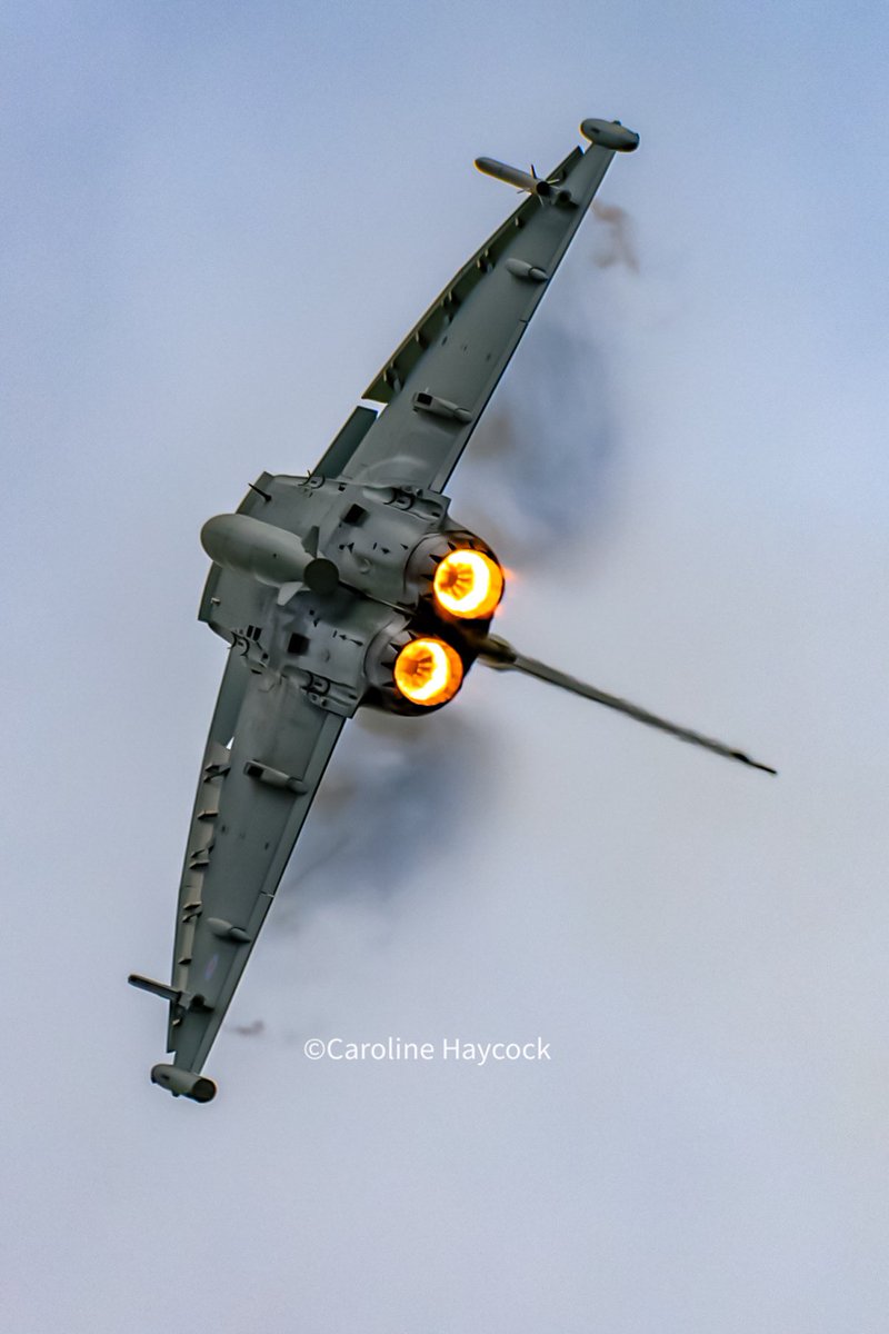 Caz801's tweet photo. Warming things up. @RAFTyphoonTeam https://t.co/soZpVkpMKo
