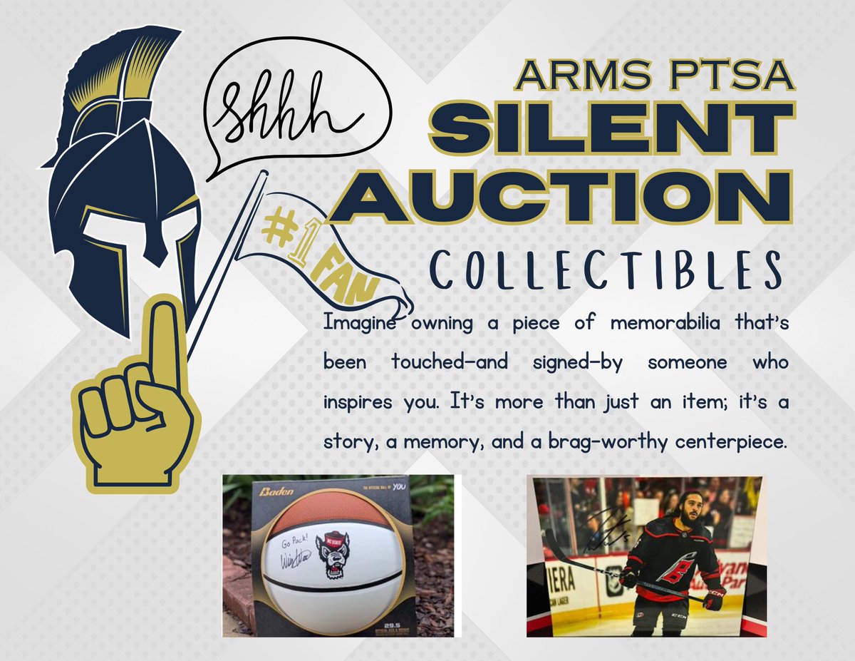 Alston Ridge Middle School PTSA (@arms_ptsa) on Twitter photo Calling all collectors and superfans
This is your chance to own a piece of history! We’ve got exclusive signed memorabilia up for grabs — autographed items from your favorite coaches and athletes!
app.givebacks.gives/2942c8/Campaig… Calling all collectors and superfans
This is your chance to own a piece of history! We’ve got exclusive signed memorabilia up for grabs — autographed items from your favorite coaches and athletes!
app.givebacks.gives/2942c8/Campaig…