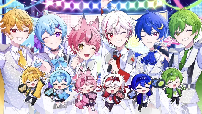《works》ピスパレ様、オリジナル曲『推しパレ』MVにてイラスト・衣装デザイン・背景小物等担当させていただきました!聴いても観てもすごく楽しいMVなので是非フルで聴いてみてください!( ) 