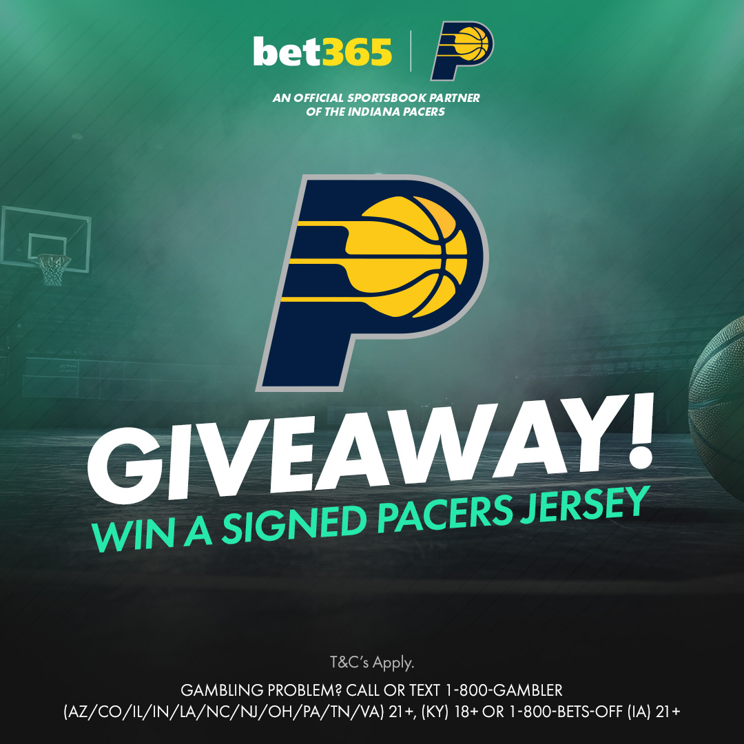 bet365 US (@bet365_us) on Twitter photo π Signed <a href="/Pacers/">Indiana Pacers</a> Jersey Giveaway π
We are giving away a signed Pacers jersey to one lucky follower!
1β£ RT this Post
2β£ Follow <a href="/bet365_us/">bet365 US</a>
3β£ Follow <a href="/Pacers/">Indiana Pacers</a>
Winner will be selected at random on Monday, April 21st π
Must be 21+ | T&C's apply: bit.ly/bet365xPacers π Signed <a href="/Pacers/">Indiana Pacers</a> Jersey Giveaway π
We are giving away a signed Pacers jersey to one lucky follower!
1β£ RT this Post
2β£ Follow <a href="/bet365_us/">bet365 US</a>
3β£ Follow <a href="/Pacers/">Indiana Pacers</a>
Winner will be selected at random on Monday, April 21st π
Must be 21+ | T&C's apply: bit.ly/bet365xPacers