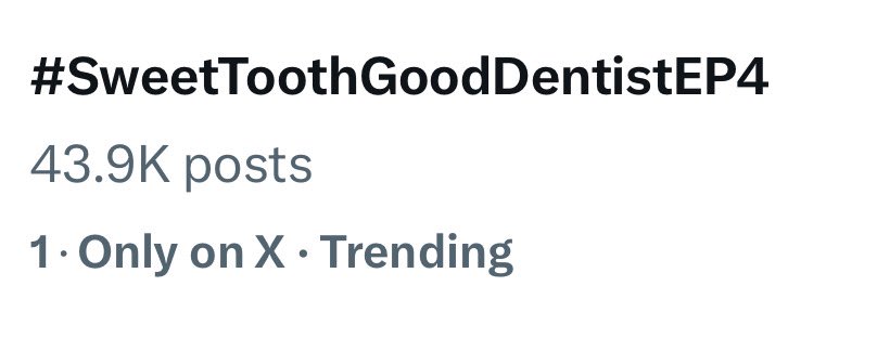 SweetToothTH's tweet photo. น้องทู้ดทำได้! No.1 Thailand Trending ทุกคนเก่งกันมากๆ ไปกันต่ออออออ 🥰#SweetToothGoodDentistEP4 https://t.co/4VqQAkbOwq