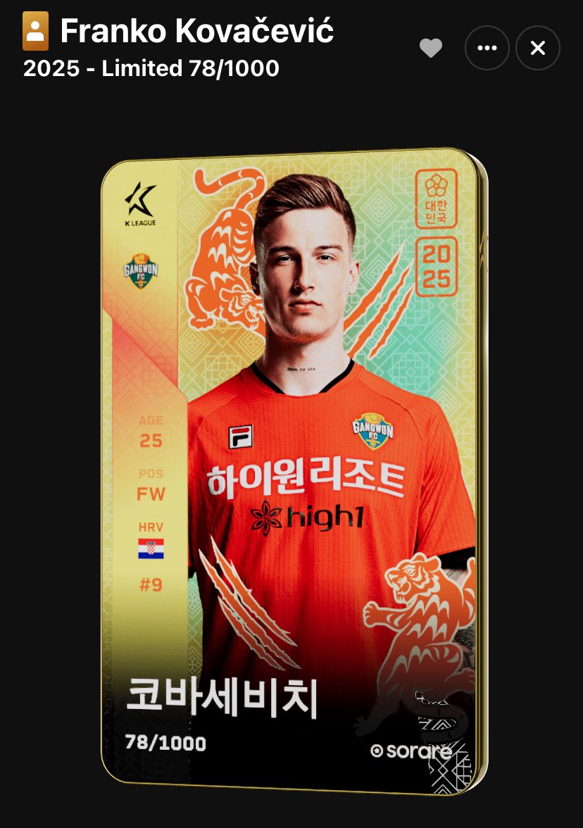 #Sorare 🟡 Special Edition Kovacevic #Giveaway !🚀

To enter:      
⭐️Follow Me
⭐️ RT/❤️ this post AND  pinned post on my profile (you have the post bellow👇)
⭐️ Comment your Sorare name!

I’ll DM winner on Monday 21 at 17:00 PM!😊
Good luck!🍀

#sorare #soraregiveaway #Giveaway