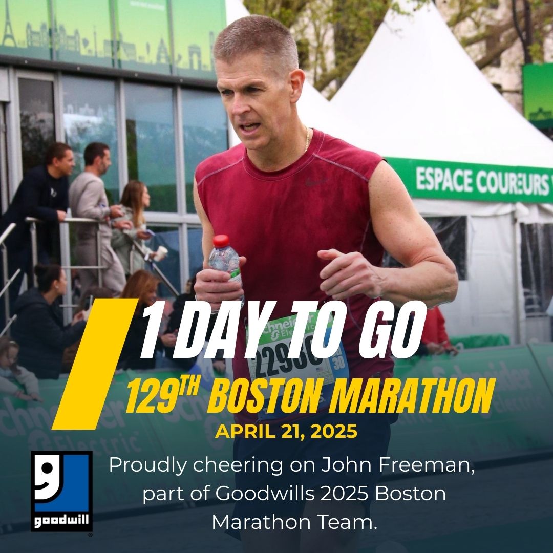 goodwill_mass's tweet image. Marathon Monday is almost here 🏃‍♂️

Daniel &amp;amp; John are running for Goodwill tomorrow — supporting youth job training programs across Boston.

Make a last-minute donation here 💙

givengain.com/campaign/goodw…

#BostonMarathon #TeamGoodwill #BostonStrong #RunWithPurpose
