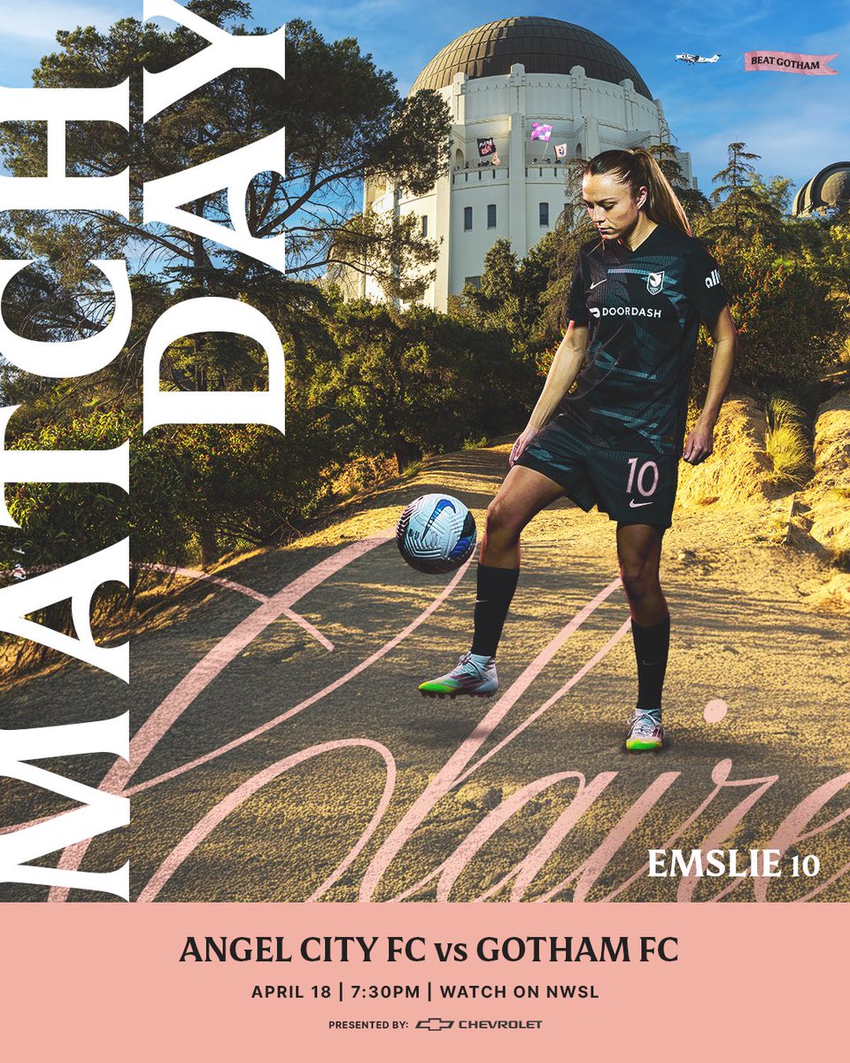 Angel City FC (@weareangelcity) on Twitter photo 🗣️ LEVANTENSE IT'S MATCHDAYYY 🗣️
📍 <a href="/BMOStadium/">BMO Stadium</a>
🪅 6:00 PM Sol Rosa Rally
⚽️ 7:30 PM ACFC Kickoff
Tune In:
📺 NWSL+ (USA+INT'L)
📻 @iheartradio (ENG)
📻 KWFB Radio (SPA)
angelcity.com/tunein
#Volemos | #NWSL | #LAvGFC | #AngelCityFC 🗣️ LEVANTENSE IT'S MATCHDAYYY 🗣️
📍 <a href="/BMOStadium/">BMO Stadium</a>
🪅 6:00 PM Sol Rosa Rally
⚽️ 7:30 PM ACFC Kickoff
Tune In:
📺 NWSL+ (USA+INT'L)
📻 @iheartradio (ENG)
📻 KWFB Radio (SPA)
angelcity.com/tunein
#Volemos | #NWSL | #LAvGFC | #AngelCityFC