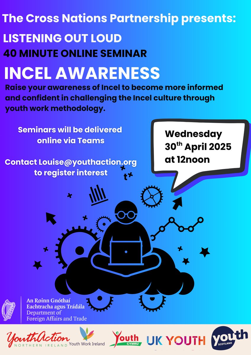 YouthAction Northern Ireland (@youthactionni) on Twitter photo Incel Awareness Online Seminar. Contact Louise@youthaction.org to sign up.
<a href="/YouthActionNI/">YouthAction Northern Ireland</a> Incel Awareness Online Seminar. Contact Louise@youthaction.org to sign up.
<a href="/YouthActionNI/">YouthAction Northern Ireland</a>