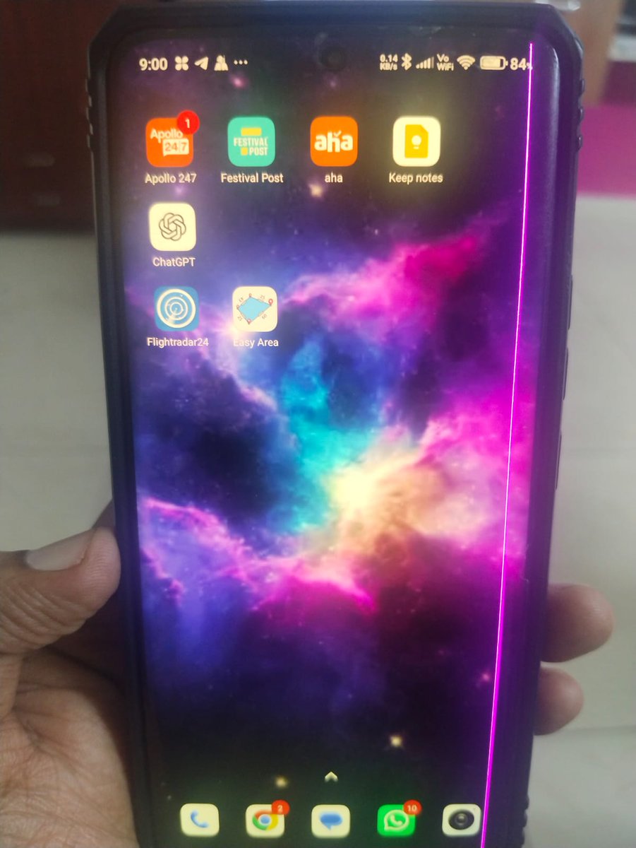 manisankar_kms's tweet image. XiaomiIndia, @XiaomiSupport, @cmanmohan

Hi @XiaomiIndia @XiaomiSupport
My Xiaomi 13 Pro got a pink line suddenly after update. No physical damage, but display affected. Out of warranty. Please help with a free screen replacement as goodwill.
#PinkLineIssue #Xiaomi13Pro