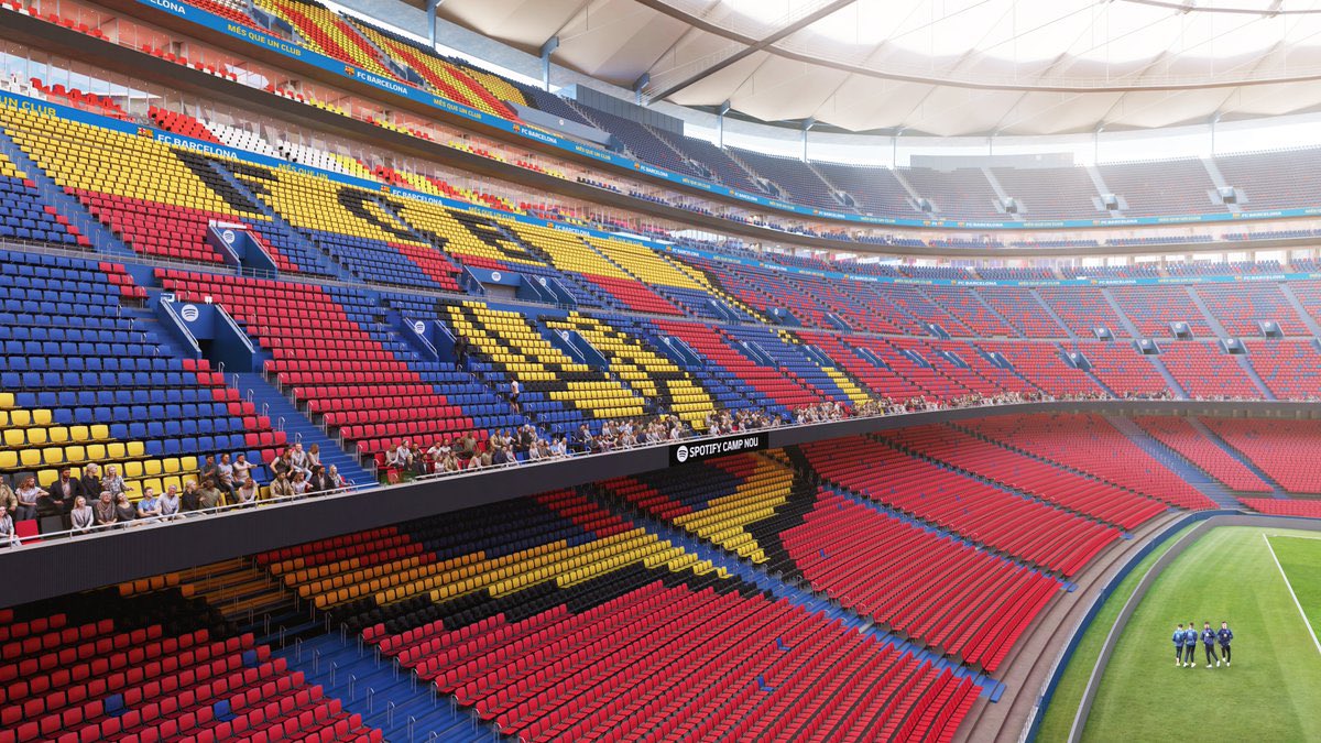 Football__Tweet's tweet image. Barcelona have revealed a new image of the brand new Camp Nou. 🤩
Looks stunning.