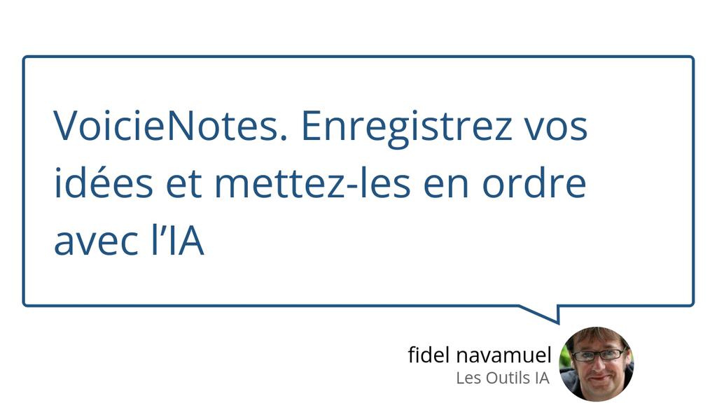 Les Outils IA par Fidel Navamuel tweet media