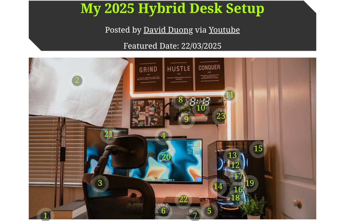 CyberTechWare's tweet image. Unlock the next level of productivity with our cyberpunk tech desk setup feed! ⌨️🖱 Tap in now at CyberTechWare.com for the ultimate futuristic workspaces. #Cyber #TechDesk #DeskSetup #Huanuo #Torjim #Flexispot #Aothia #Quntis #Epomaker #Inphic #Keepo #Govee #AMD #NZXT…