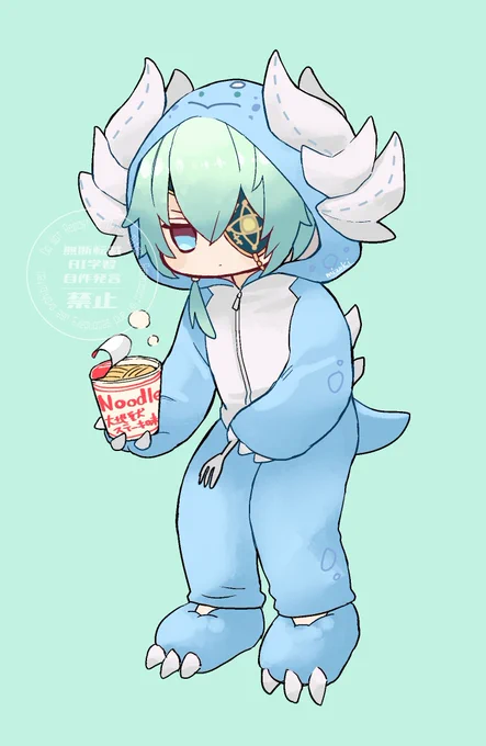 深夜飯を食べるアナイクス先生を描いてた #Anaxa