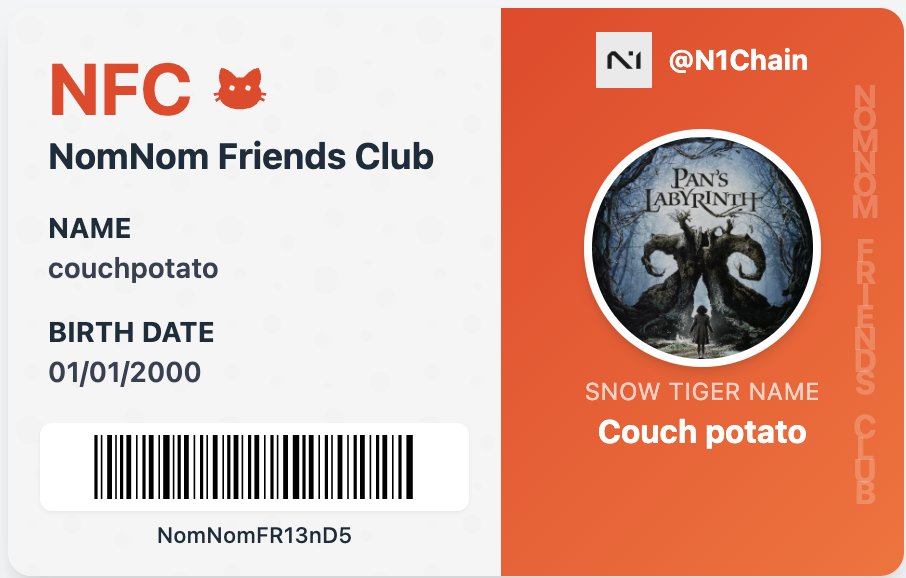 I just minted my
<a href="/N1Chain/">N1</a>
ID  Mint yours here- generator.karfo-web.com