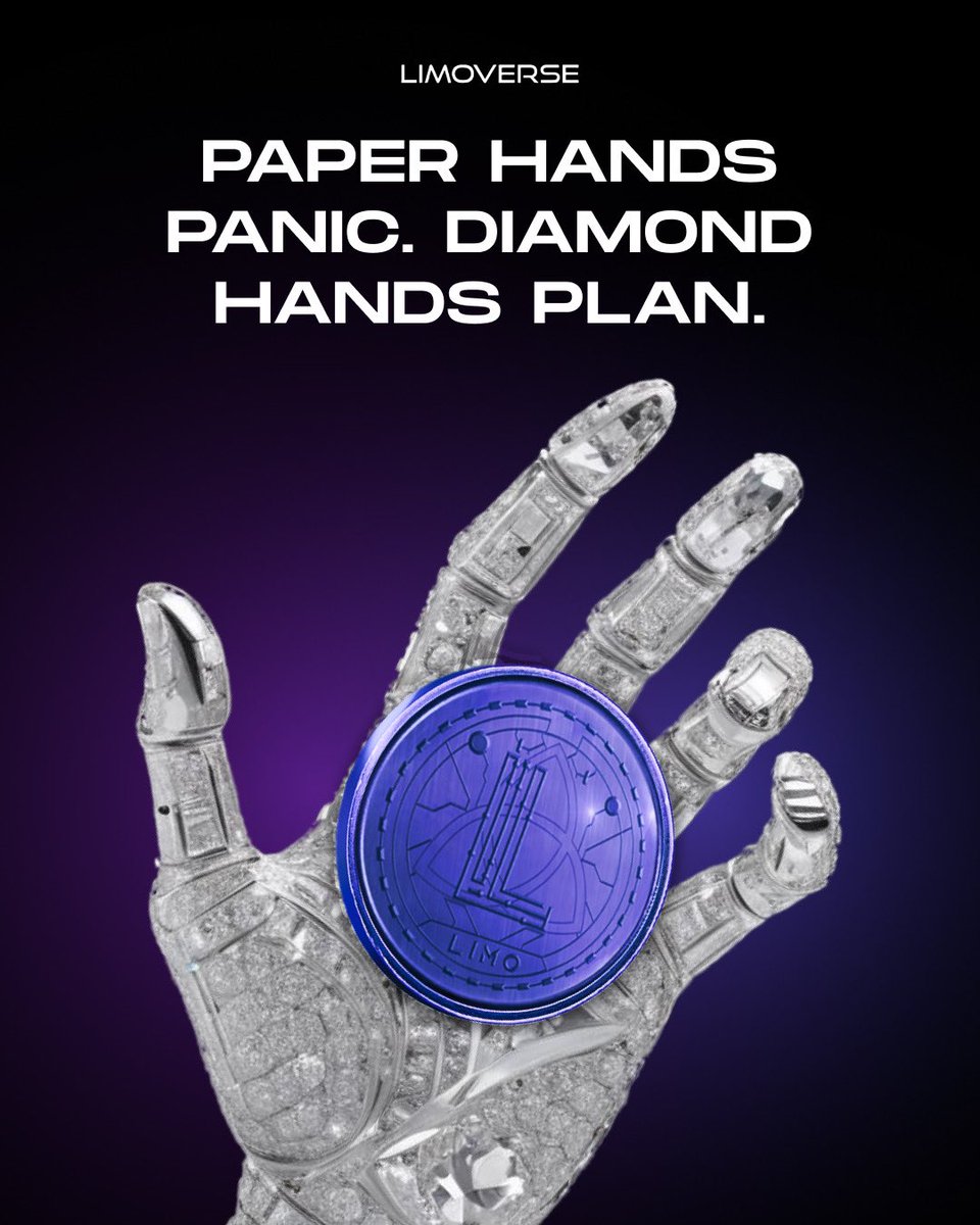 When the market dips, conviction is tested!

But real believers? They don’t flinch.

They plan, build, and hold.

Paper hands panic. Diamond hands plan! 💎✋

At Limoverse, we’re not here for the noise — we’re here for the long game! 🚀