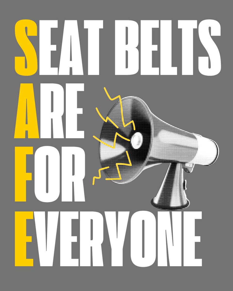 Be SAFE every time you get in a vehicle. ✅