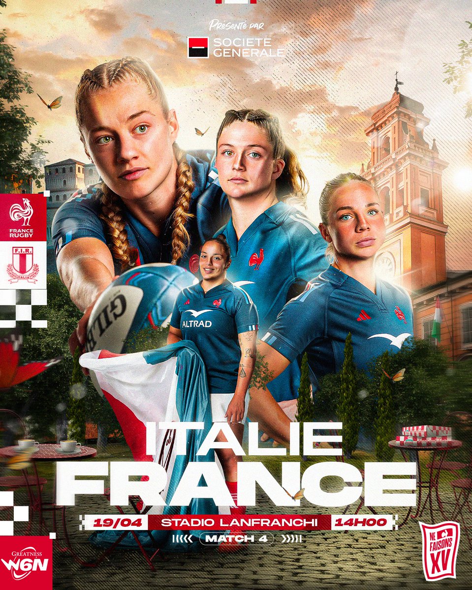 FranceRugby's tweet image. 🇮🇹🇫🇷 𝑱𝒐𝒖𝒓 𝒅𝒆 𝒎𝒂𝒕𝒄𝒉
 
📍Stadio Sergio Lanfranchi - Parme
🕑 Coup d’envoi à 14h
📺 À suivre sur @francetvsport 
 
#XVdeFrance #NeFaisonsXV | @Paramourdurugby