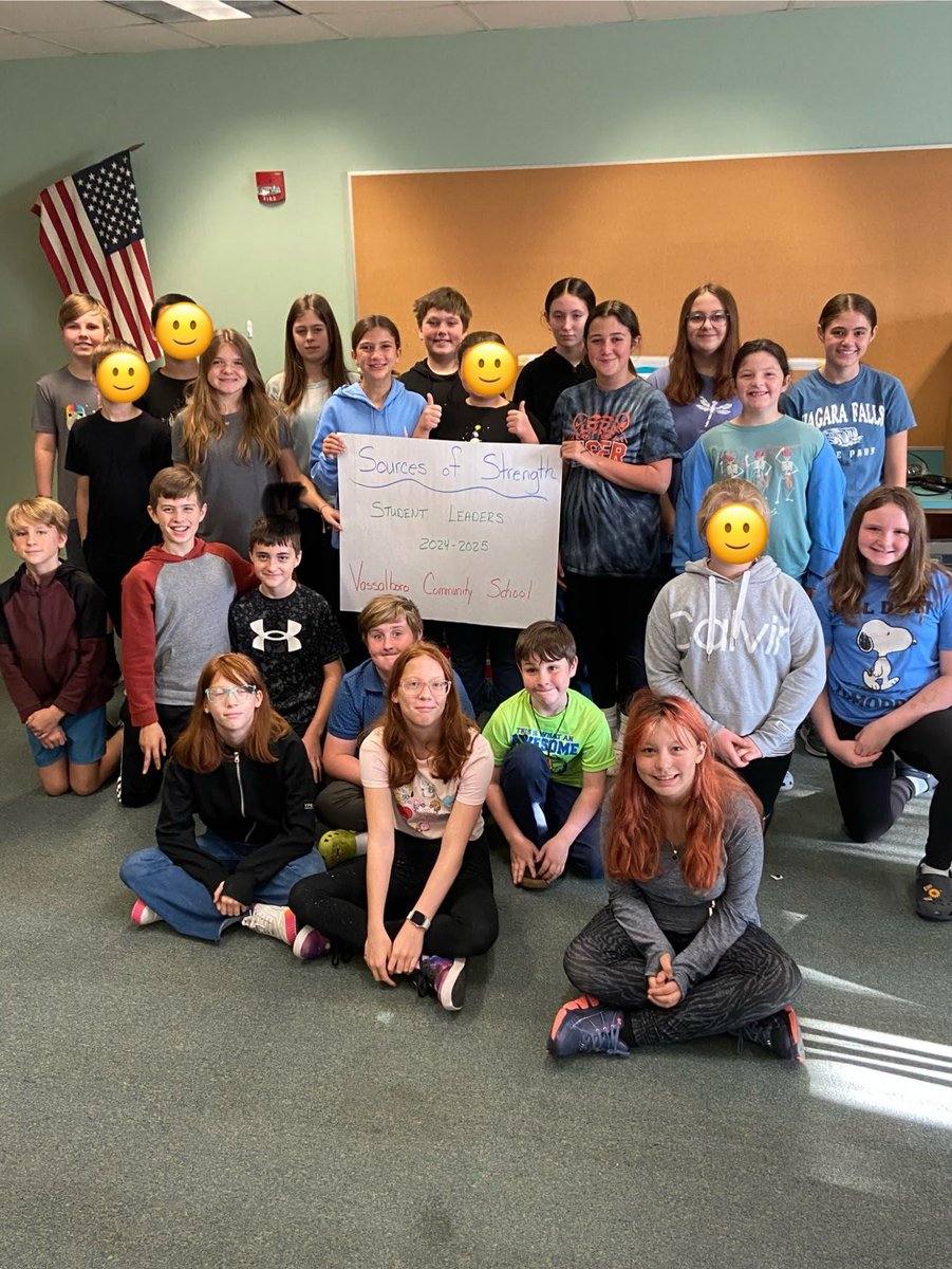 namimaine's tweet image. NAMI Maine&apos;s YE Team &amp;amp; our friends at MYAN are excited to highlight the Sources of Strength group at Vassalboro Community School. The group has done an amazing job creating campaigns to promote the valuable #SourcesOfStrength program and we want to celebrate all their hard work!