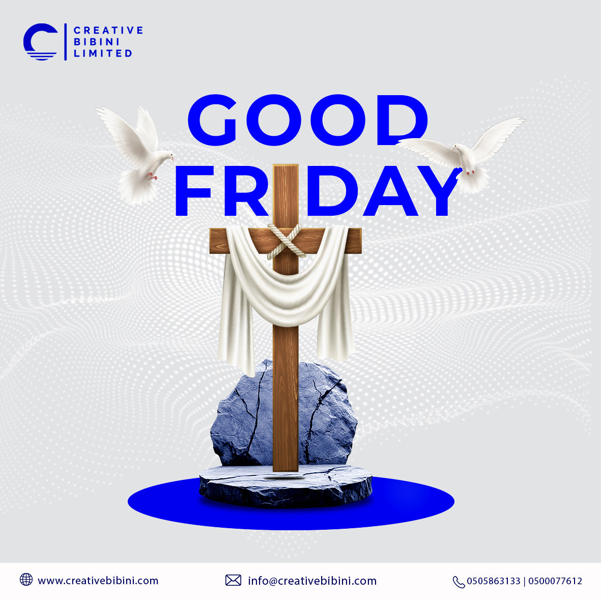 creativebibini's tweet photo. On this sacred day, we reflect on love, sacrifice, and renewal. Wishing you peace and blessings this Good Friday.
#cbdigital #goodfriday #softwaredevgh https://t.co/kFjJBRmY3R
