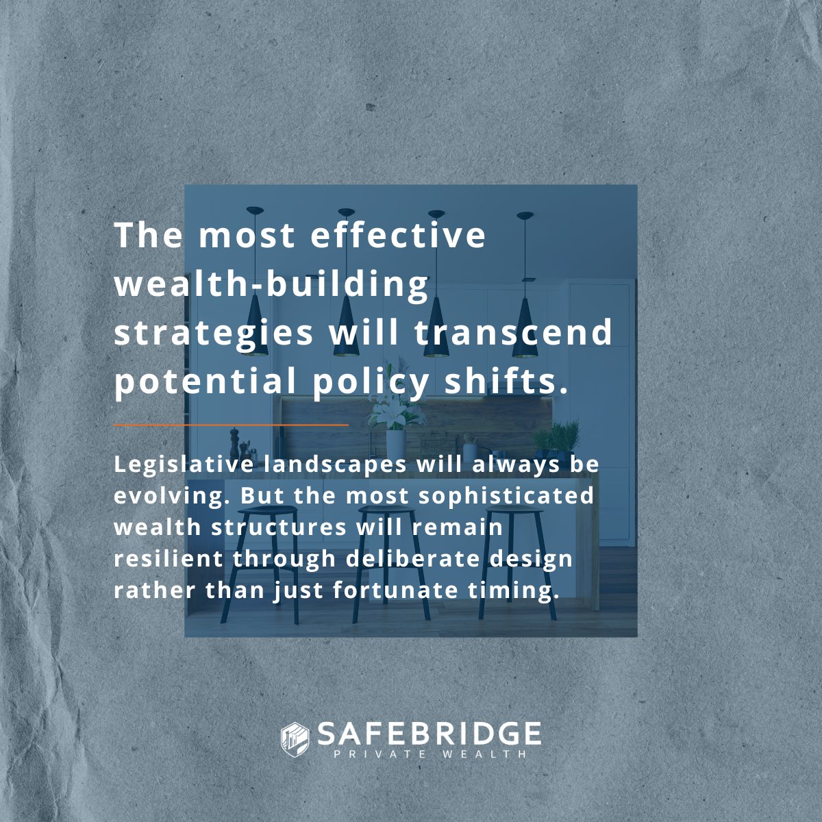 The cancellation of the capital gains tax increase offers immediate relief, but sophisticated wealth builders know policy environments are always shifting. Wealth resilience isn't built on favourable tax policies but on strategies designed to perform in any environment.