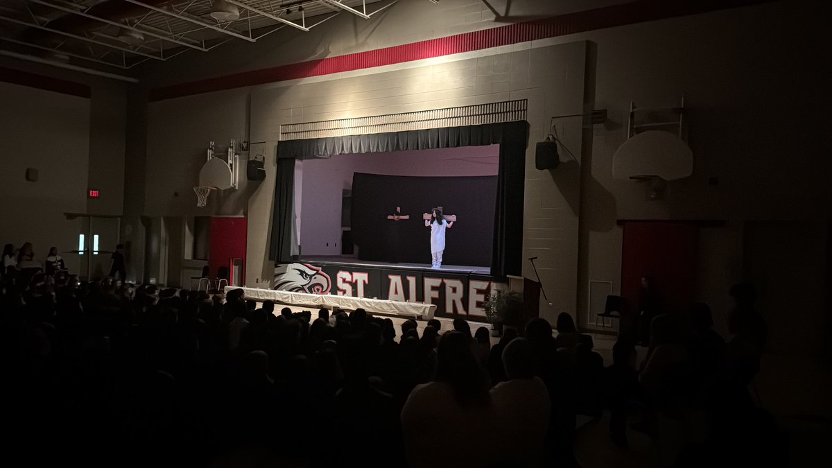 Our beautiful annual Stations of the Cross.