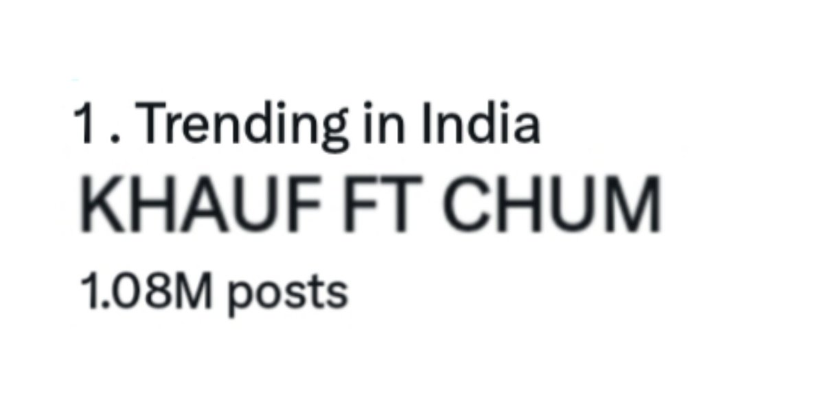 lifebeyo's tweet photo. Congratulations guys 🥳 speed up @Chumdarangfps

KHAUF FT CHUM 

#ChumDarang #ChumVeer #KaranveerMehra https://t.co/4Y1dkUdcJd