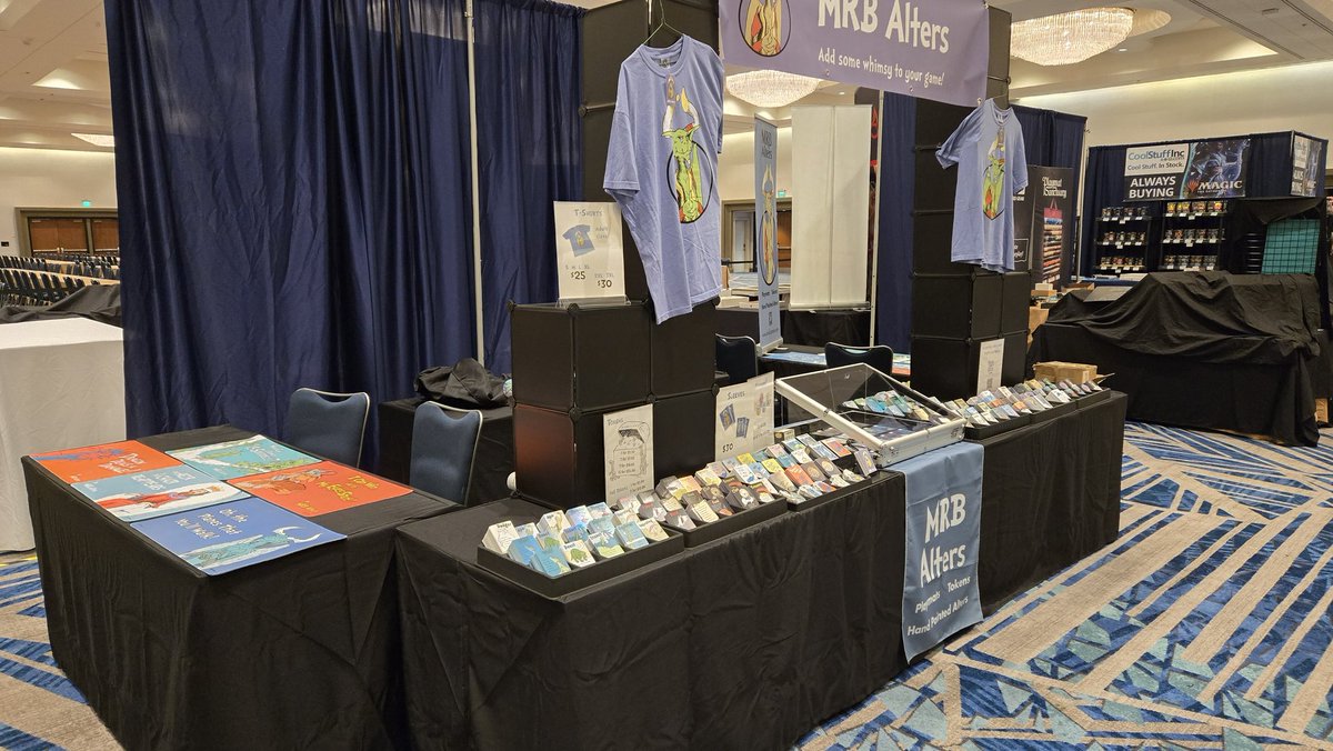MRB_Alters's tweet image. All set up and ready for the Commandfest at CoolStuffCon!
Come take a look if you&apos;re in Orlando this weekend (it&apos;s a free to attend event!)

#CSCON