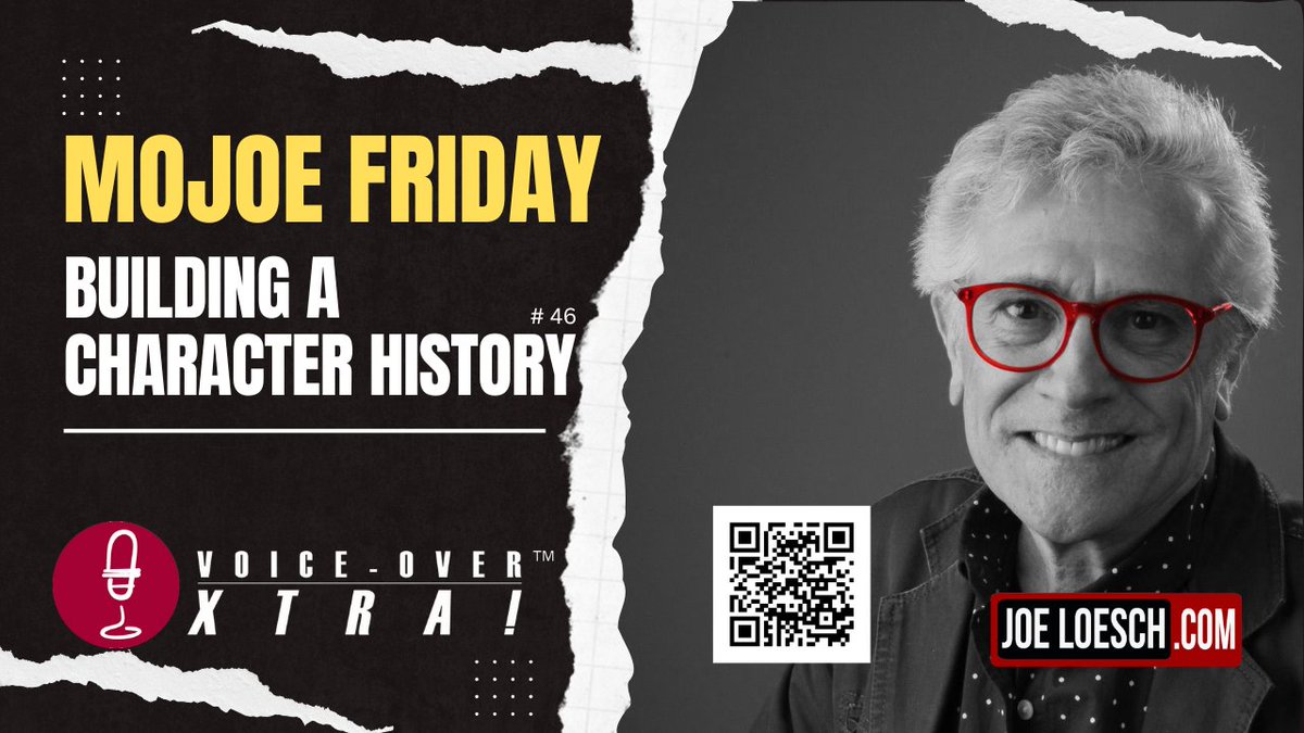 MO-JOE Friday Video - Building A Voice Over Character History, by Joe Loesch  ...  bit.ly/MOJOEFridayVid… ...
 #voiceover  #character  #MOJOEFridayVideo 
#voiceover #voiceovers #animation #scripts