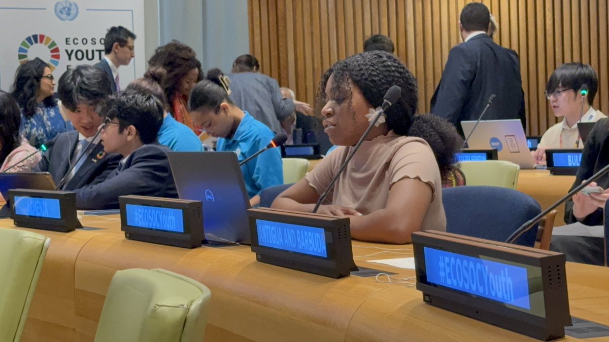 BarthMwanza's tweet photo. “The joy of leadership comes from seeing others achieve more.”
I’m really happy to be able to participate at the #ECOSOC Youth Forum with Kesiya Ramazani, cofounder of @TIHchangemakers, Nifasha Adelaide founding member of @RCCA_Youth and Adhraa Faris, co-founder of Life Savers. https://t.co/Tzz0XFhZKi