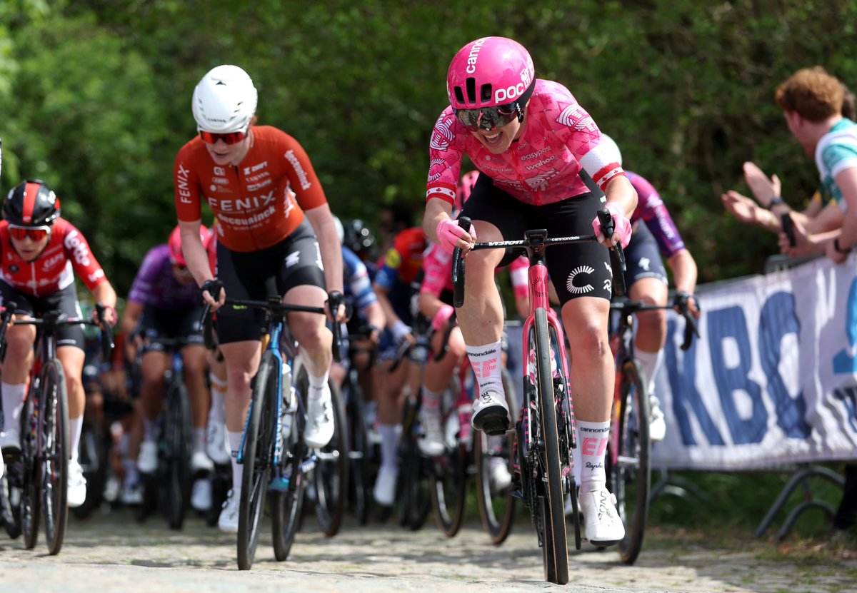 EF_Oatly's tweet photo. Mags-nificent ✨

Magdeleine Vallieres lit up Brabantse Pijl with a big attack on the final lap. Love to see the squad kicking off the Ardennes in the front 💪

📸 @gettyimages https://t.co/RkHmVoHwwy