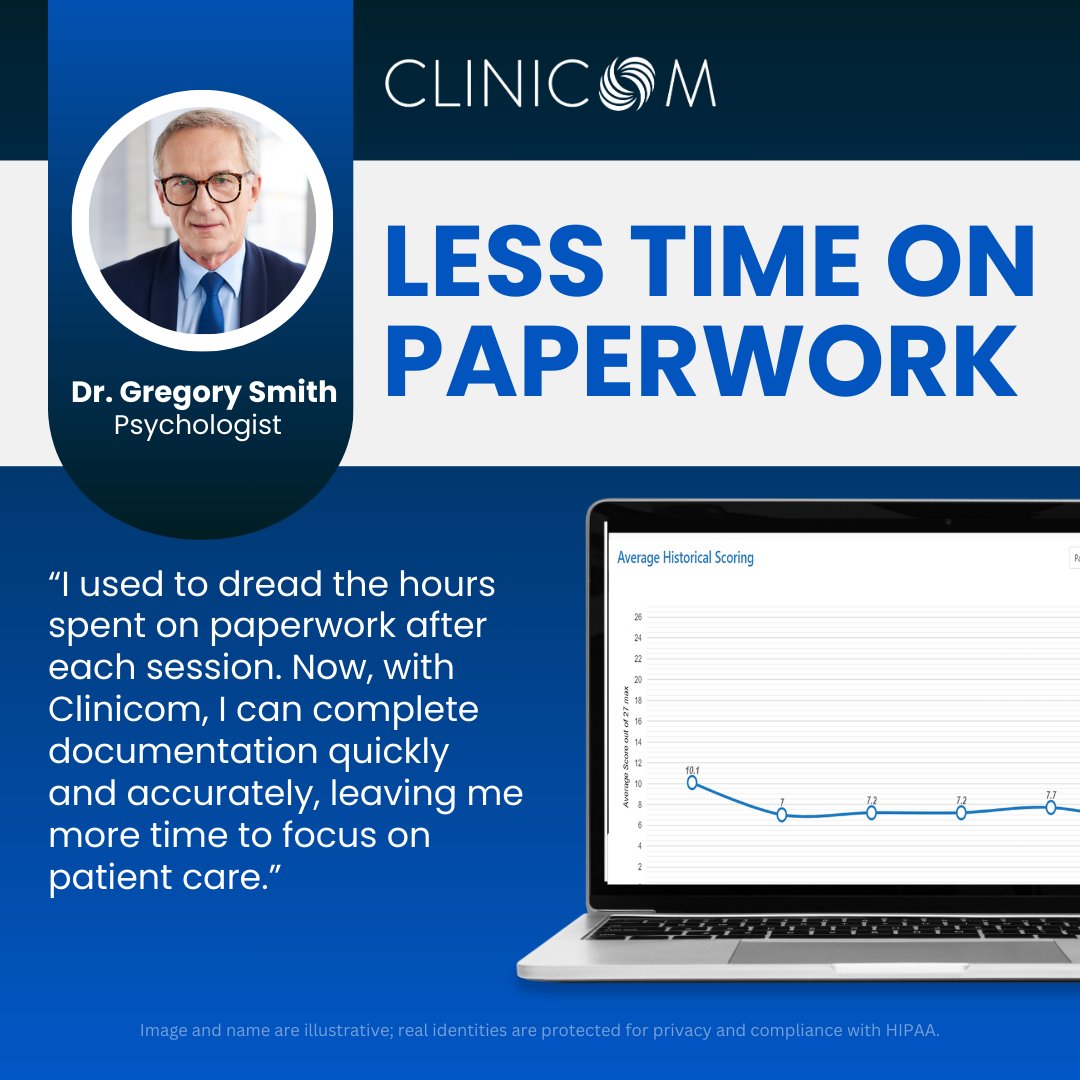 Dr. Smith saves time on paperwork with Clinicom's automated documentation tools. Learn More at clinicom.com

#LessPaperwork #Clinicom