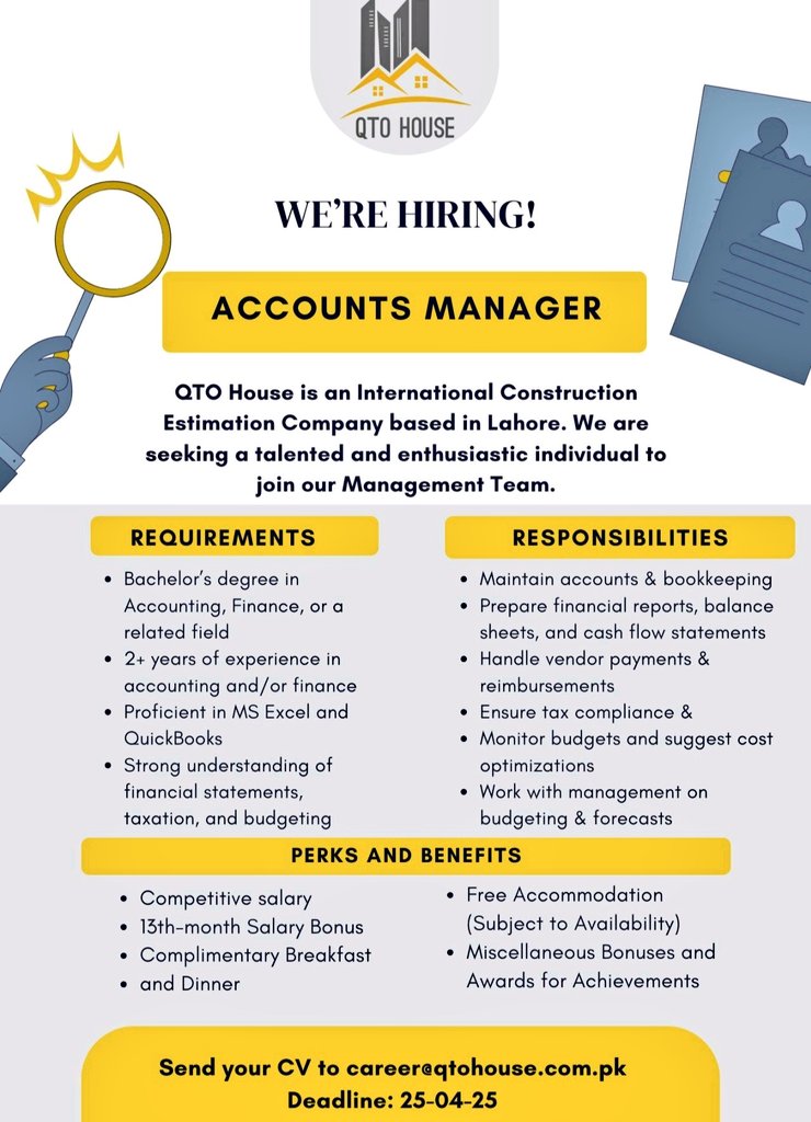 hardly a place to post this but here goes. our team is expanding and we're looking for brilliant and capable people to join our management team. if you're interested, send your CV to career@qtohouse.com.pk