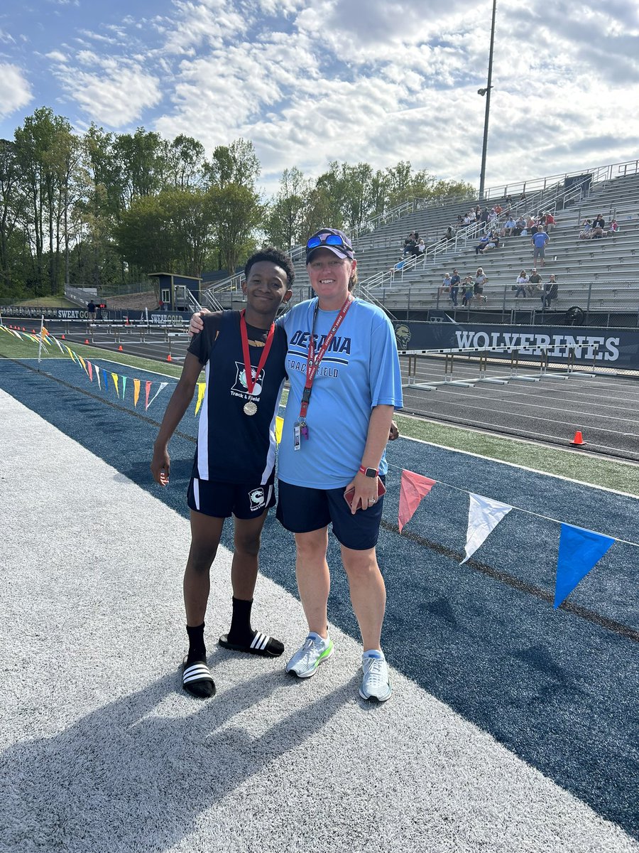 DeSana had a great showing at the track meet last night with one of our 7th graders taking 2nd in the long jump!