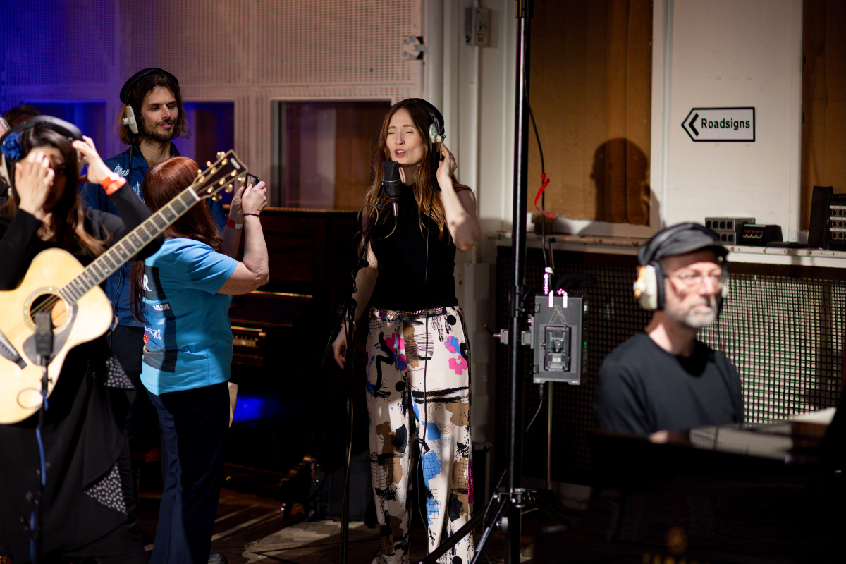 Singing at inside Abbey Road's Studio 2 for some last minute harmonies...
📸   Callum Burns