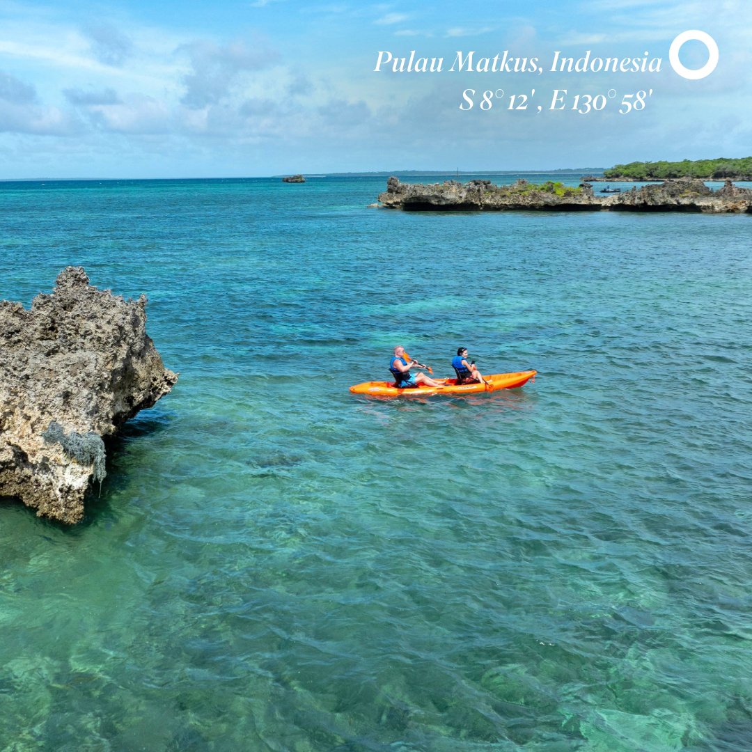 This sparkling clear water can be found off the tiny island of Pulau Matkus, a remote outpost in Indonesia's Maluku Islands. Sitting around 2,500 kilometres north of Darwin, Australia, this is true Discovery Yacht cruising. Sail Southeast Asia on a Scenic Eclipse voyage in 2025.