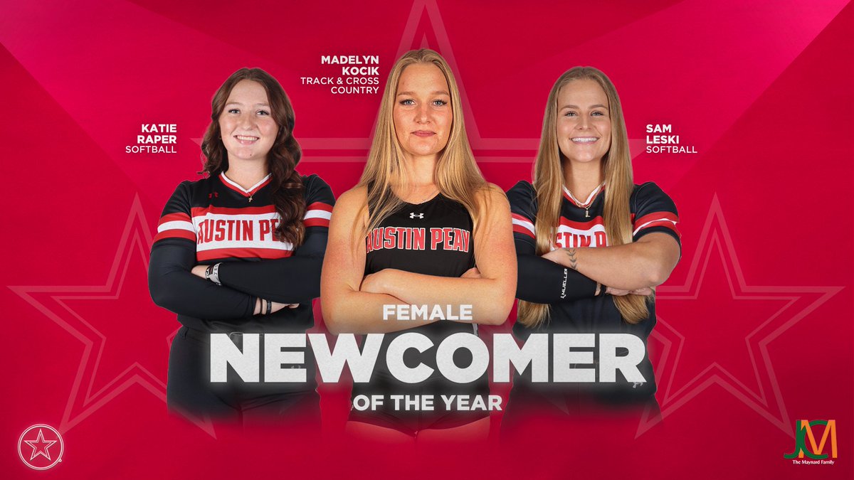Austin Peay Governors (@letsgopeay) on Twitter photo The 2024-25 ESPEAYS are just three days away! Here are your nominees for Female Newcomer of the Year:
<a href="/GovsXCTF/">Austin Peay Cross Country/Track and Field</a>
<a href="/GovsSB/">Austin Peay Softball</a>
#ESPEAYS25 The 2024-25 ESPEAYS are just three days away! Here are your nominees for Female Newcomer of the Year:
<a href="/GovsXCTF/">Austin Peay Cross Country/Track and Field</a>
<a href="/GovsSB/">Austin Peay Softball</a>
#ESPEAYS25