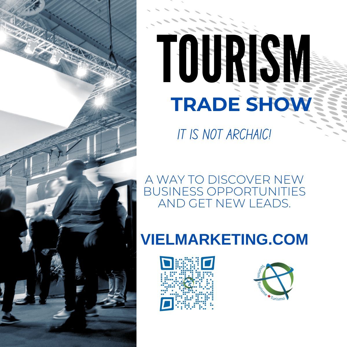 Reach a wider audience! North American trade shows offer unparalleled opportunities to showcase your tourism business. Let's make connections. vielmarketing.com 
#TourismBusiness #TravelIndustryEvents #BusinessDevelopment #LeadGeneration #TravelNetworking"
