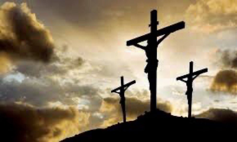 Surely he has borne our griefs
and carried our sorrows;
yet we esteemed him stricken,
smitten by God, and afflicted.
But he was pierced for our transgressions; he was crushed for our iniquities; upon him was the chastisement that brought us peace, and with his wounds we are