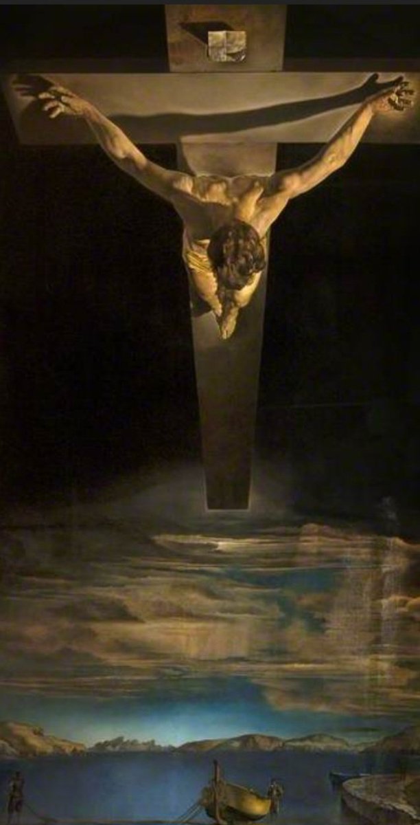 Dali's 'Christ of St John of the Cross,' (1951) is one of the most celebrated and criticised religious paintings of the 20thC. The power of the image rests on the paradoxes  it presents to the viewer: Christ is immediately and physically present but also distant.