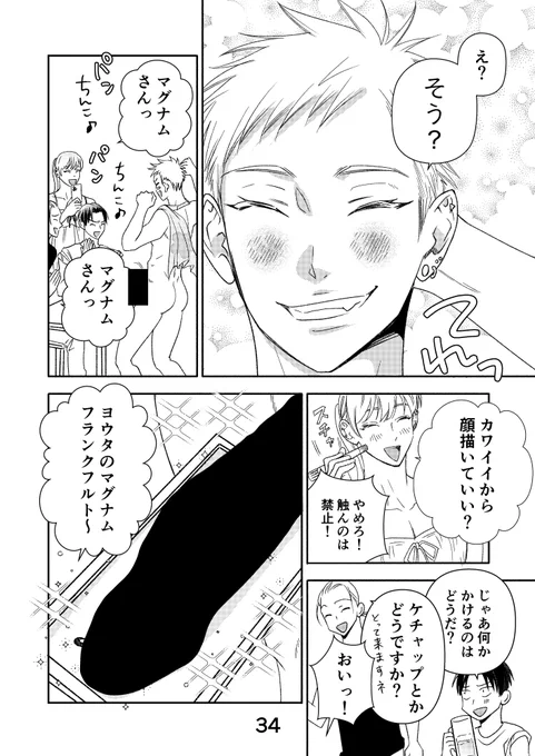 攻めが4人集まって悪ノリする飲み会🍺(4/4)

#創作BL
#エプメン 