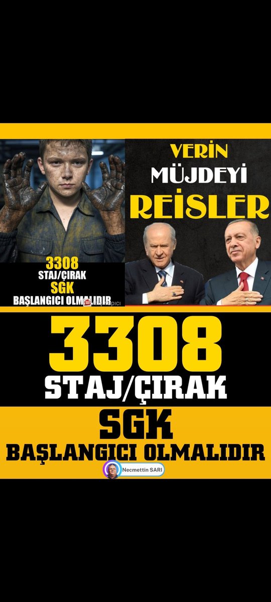 Süleyman kaygısız (@suleymanka44486) on Twitter photo Sayın Cumhurbaşkanım sizden gelecek müjdeli haberleri bekliyoruz
<a href="/RTErdogan/">Recep Tayyip Erdoğan</a>
Birlikte başaracağız.
Hükümet İle
#StajyerÇırakYılıOlsun Sayın Cumhurbaşkanım sizden gelecek müjdeli haberleri bekliyoruz
<a href="/RTErdogan/">Recep Tayyip Erdoğan</a>
Birlikte başaracağız.
Hükümet İle
#StajyerÇırakYılıOlsun